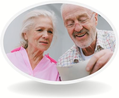 Bethel Custom Memorial Photo Tile for Tombstone Waterproof Ceramic Personalized Porcelain Picture Waterproof for Grave Decorations Oval Picture for headstones Custom Photo Memorial Plaque