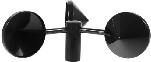 BESPORTBLE Coppa del anemometro sensore analizzatore venti anemometro portatile stazione metereologica tazza dell'anemometro di ricambio coppa della velocità del AbS Black