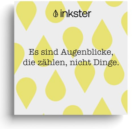 Inkster Tattoo -Es sind Augenblicke die zählen - vegane & wasserfeste Temporäre Tattoos für Erwachsene - EU-Kosmetikzertifizierte Farbe - revolutionäres 2 Wochen Tattoo | Premium Klebetattoos