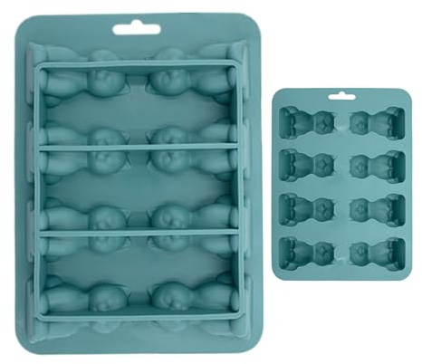 Moule à glace - Moule à glaçons pour chat - Réutilisable - 3D - Avec 8 compartiments - Pour whisky, cocktail, nourriture, jus, maison, cuisine, société