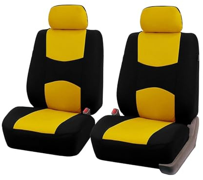 KNAUDMDM Auto Schonbezüge, für FIAT Panda 3 Series (Type 169) 2003-2006 2007 2008 2009 2010 2011 2012 Stoff Sitzbezüge Komplettset, Sitzauflage für Pkw Kompatibel mit Seitairbags, Innenraum Zubehör