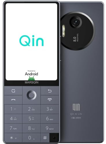 QIN Android14 Smartphone F25 4G Unlocked Mobile Phone, 6+128GB/2MP+8MP Camera, Dual SIM Card Android Phones With Whatsapp for Business, Family