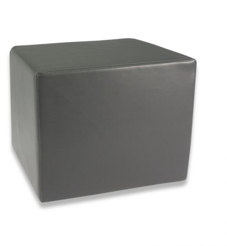 Fränkische Schlafmanufaktur Stufenlagerungswürfel, Bandscheibenwürfel, Lagerungswürfel, mit Soft-Kunstlederbezug, ca. 50x45x40 Farbe Grau