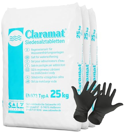 Claramat Siedesalz Tabletten 75kg Regeneriersalz Poolsalz Salzanlage Chlor Salz