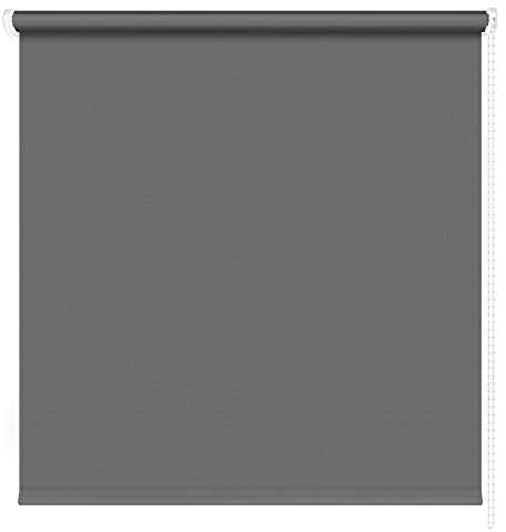 Kettenzugrollo Seitenzugrollo Fenster Rollo 13 Farben Breite 60 - 220 cm Länge 180 und 230 cm blickdicht halbtransparent lichtdurchlässig Sonnenschutz Blendschutz (Größe 220 x 180 cm Farbe Anthrazit)