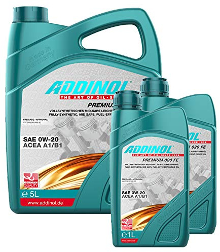 Addinol Motoröl 0W-20 Premium 020 FE 5L + 2X 1L