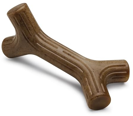 Benebone Bacon Stick Durable Dog Chew Toy for Aggressive Chewers, Real Bacon, Made in USA, Large