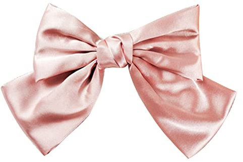 Donne di modo di modo di colore solido bowknot clip per capelli bowknot per forcella barrette abbigliamento accessori Rosa