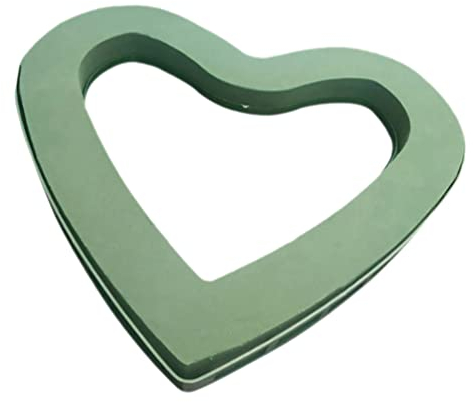 DOITOOL Steckschaum Herz Form Steckschaum Blumen Schwamm Hochzeit Blumenschaum Steckmasse Steckmoos Blumengestecke Steckschwamm Herz Steckmoos Steckziegel Für Auto Deko