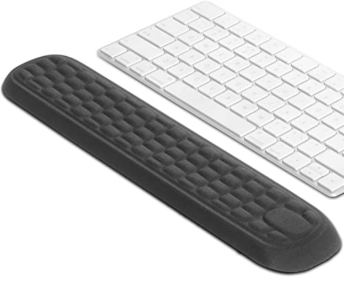 Meatanty Handgelenkauflage Tastatur, Gedächtnisschaum Wrist Rest Support,Handauflage für Büro, Computer, Laptop, Mac, lindert Schmerzen am Handgelenk und komfortables Tippen(Für 87-Keys Tastatur)