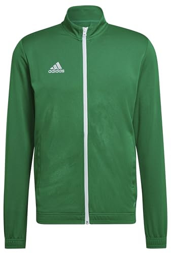 adidas Herren Entrada 22 Track Jacket, Team Green/White, M Tall