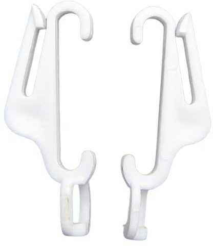 White Curtain Track Gliders – 40mm Fast Track Runners for Speedy & Streamline Rails Glides (Pack of 20)