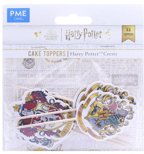 PME Harry Potter Tortenaufsatz, 6er-set, Wappen von Hogwarts