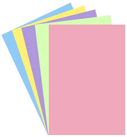 Bazyrock 30 Blatt farbiger Karton, 21,6 x 27,9 cm, 5 Farben, sortierte Farben, 180 g/m², für festliche Dekoration, Grußkarten, Bastelprojekte (Ostern)
