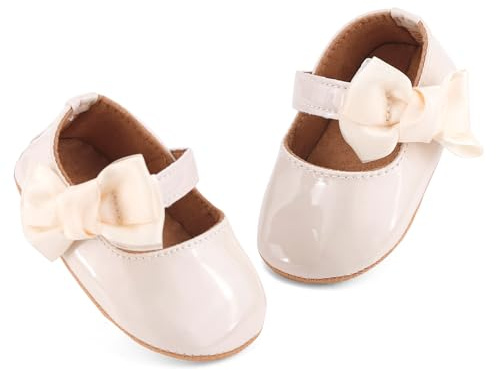LACOFIA Zapatos Antideslizantes Primeros Pasos para bebé niñas con Suela Bailarinas bebé niña