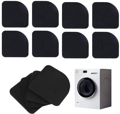 8 Stück Waschmaschine Unterlage,Antivibrationsmatte Antirutschunterlage Dämmmatte Vibrationsdämpfer Trockner,Schwingungsdämpfer Antirutsch Pads