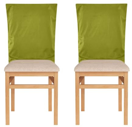 Coprischienale coprisedia, colore: verde oliva, coprisedie per sedie da pranzo, decorazione per cucina e fattoria