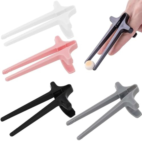 JchEnye 4 Stück Gamer-Finger-Schüsseln, Finger-Schüsseln, handsfreie Snack-Finger-Schüsseln, plastische Snack-Halter für Gamer, Beistell-Schüsseln für Faulenzer. (Schwarz/Weiß/Grau/Rosa)