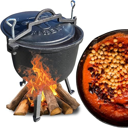Hervidor de caza de hierro fundido con tapa (11 L)