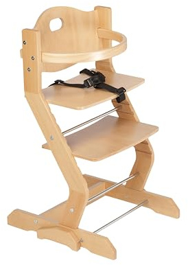 tiSsi® Hochstuhlset mit Grundgestell und Bügel Buche NATUR