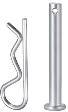 QUARKZMAN 2x40mm R Förmige Feder Splint Kohlenstoffstahl mit 6x45mm Verzinkten Einloch Gabelkopf Stiften Silber Farbe 40Stk