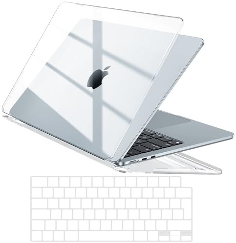 EooCoo für MacBook Air 13 Zoll Hülle 2026,TPU Tastaturschutz,Transparent | Hülle Kompatibel mit Mac Book Air 13,6 2026-2022 M5 M4 M3 M2, EU-Layout Mac Laptop Tastaturschutz, Ultradünne TPU Klar
