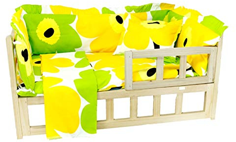 Hundebett Holz Haustierbett für Ihre Katzen oder Hunde, Zwinger mit Abnehmbarem Kissen und Kissen, Komfort Weich Four Seasons Haustierbett (Color : Style2, Size : XL(L115×W60×H40cm))