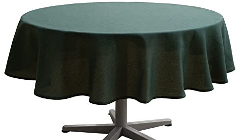 pichler Tischdecke PANAMA pinie (D 170 cm) D 170 cm grün Tischläufer Tischdecke Tischdeko Tischband
