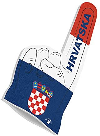 HIGH FIVE FINGERS Weltmeisterschaft Europameisterschaft Flagge Fanartikel | Schaumstoff Hand für Spiele, Stadion, Events | One Size | 44 x 22 x 2,5 cm