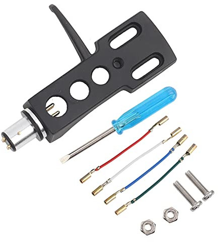 Tiiyee Testa Giradischi, Cartuccia Giradischi in Plastica Stilo Cartucce Fonografiche Universali con 4 Cavi Testine di Ricambio Shell Tone Arm Tutti i Tipi di Giradischi in Vinile