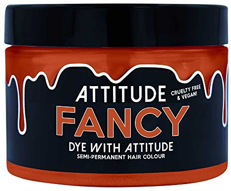 Attitude Semi-permanentes Haarfärbemittel l farbcreme für Cosplay, Karneval oder eine Mottoparty | Hairdye haarfarbe in Kupfer I VEGAN l Fancy Kupfer 135ML | Mischbare Tönungen