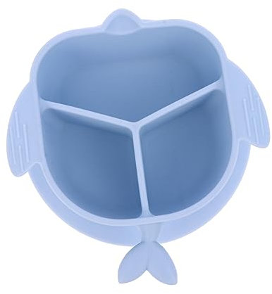 MAGICLULU 1Stk Fachplatte kinderschüssel kinder schüssel Kleinkindbesteck Teller mit 3 Fächern für Kinder Silikonplatte geteilte Kleinkindschüssel Netz Geschirr Kleinkind Wiederverwendbar