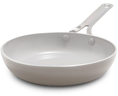 GreenPan Nova 8 Frying Pan Skillet, Oprah’s Favorite Things 2024, Ceramic Nonstick Cookware, PFAS Free, Toxin-Free, Induction Suitable, Dishwasher & Oven Safe, Durable, Easy Clean, Clay