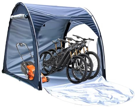 Bike Storage Can Be Spliced Small Shed Outdoor Storage with 210D Oxford Fabric PU4000 Waterproof Electric Bike Cover Waterproof Outdoor,Black