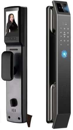 Serratura Smart, Il Riconoscimento Facciale 3D Sblocca La Serratura Digitale Con La Password 'impronta Digitale A Fotocamera Sblocca La Serratura Elettronica Senza Chiave,per camere da letto, uffici