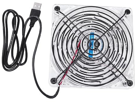 NUOBESTY Ventilador De Refrigeración Usb Luz Led Carcasa Transparente Enfriador Para Radiador Ventilador Para Refrigeración Diy Diy