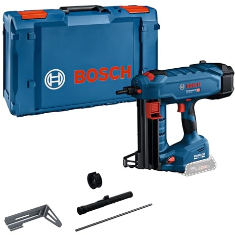 Bosch Professional 18V System cloueur à béton sans-fil GNB 18V-40 (avec broche d’extraction, crochet de suspension, embout E-Nose, aimant, XL-BOXX)
