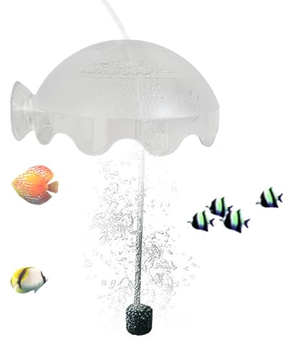 för upplöst syre – syre för akvarier, akvariebubblare | Silent Air Stone-ventilationssystem, akrylstänkskydd, hemtillbehör, diffusor för vattenlever, bubbelcirkulator, effektiv