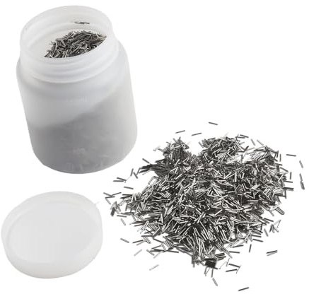NiuLumea Perni in acciaio inossidabile 304, 1 kg, diametro 0,7 mm x lunghezza 5 mm, lucidatura e sbavatura di parti metalliche in bicchieri rotanti