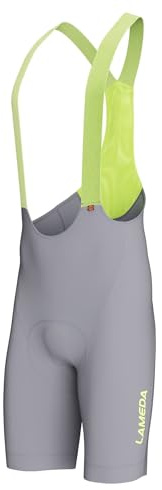 LAMEDA Salopette Ciclismo Uomo Estivi con Fodello Pantaloncini Bici da Strada con Bretelle con Tasche Traspirante Asciugatura Rapida Abbigliamento Ciclismo