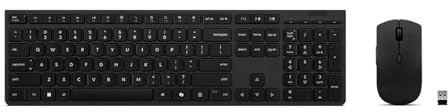 Lenovo Professional – Juego de Teclado y ratón – Full Size – Inalámbrico – Bluetooth, 2.4 GHz – QWERTZ – Suiza Francesa/Alemana – Gris – Caja marrón