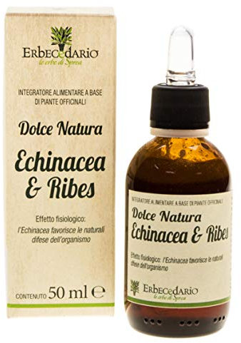 Dolce Natura Echinacea E Ribes Sciroppo Difese Immunitarie Bambini, Sciroppo per il Benessere di Naso e Gola, Sciroppo Naturale Per Bambini 1 Flacone 50ml