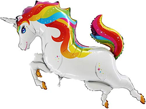 40 bunte Einhorn Folienballon - Geburtstagsparty Dekoration