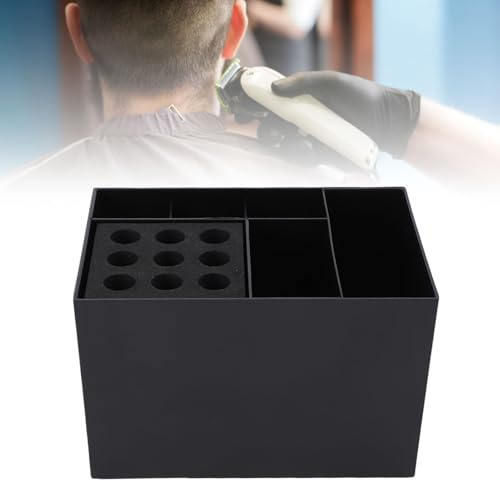 Caja de almacenamiento de herramientas de peluquería, soportes de tijeras Herramienta de peluquería, peluquería Peluquería Tijeras Peines Caja de almacenamiento Organizador Portaherramientas peluqu