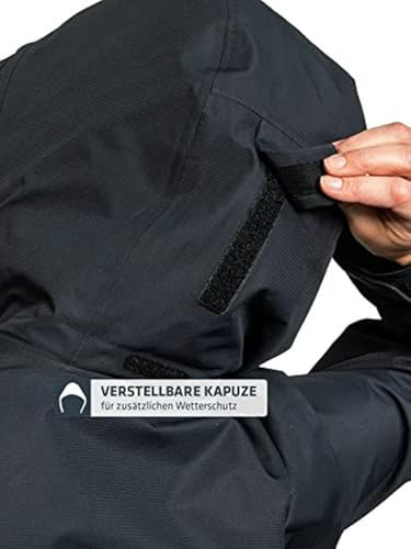 Schöffel Damen Jacket Gmund L, wind- und wasserdichte Regenjacke, atmungsaktive Outdoor Jacke, Wanderjacke mit verstaubarer Kapuze