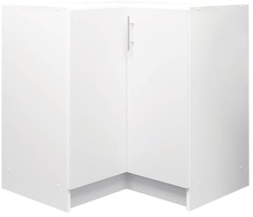 JD Greta Kitchen Base Corner Cabinet – 800mm – Base Kitchen Unit White