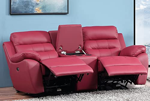 Elektrisches Ledersofa Kinosofa Relaxcouch Fernsehsofa 5131ee-Cup-2-206