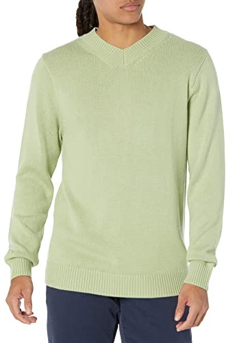 Amazon Essentials Jersey de Corte Recto con Cuello de Pico, Disponible en Largos Especiales (Anteriormente Conocido por Amazon) Hombre