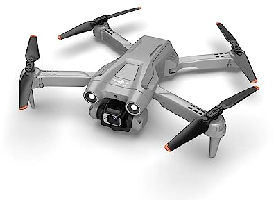 LUXWALLET Libra Light Drone - Drone with Three Sided Obstacle Avoidance - Drone with Two Cameras - 480P - Foldable - 360° Flight System - Direction Point Flight Mode - Gray