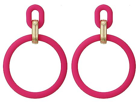 SIXDUTON Pendientes Mujer de Aro Grandes Ovalados Hipoalergénicos Exagerada Aretes Colgantes Vintage Elegante Moda Joyería de Banquete Prom